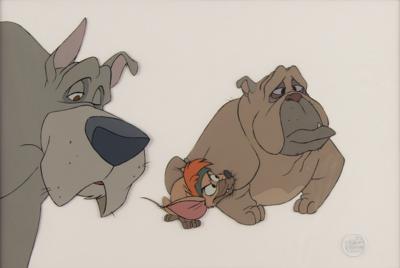 Lot #782 Tito, Francis, and Einstein production cel from Oliver and Company Production Cel - Image 1