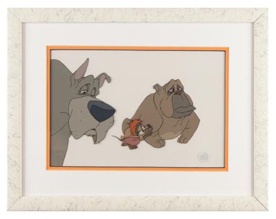 Lot #782 Tito, Francis, and Einstein production cel from Oliver and Company Production Cel - Image 2