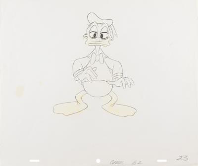 Lot #790 Donald Duck production cel and production drawing from the Epcot Center short 'Careers' signed by Tony Anselmo Production Cel and Production Drawing - Image 2