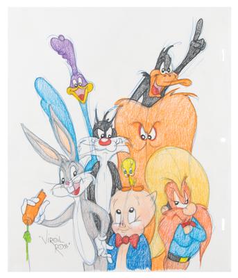 Lot #825 Looney Tunes characters original drawing