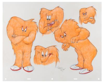 Lot #836 Gossamer original model sheet drawing by