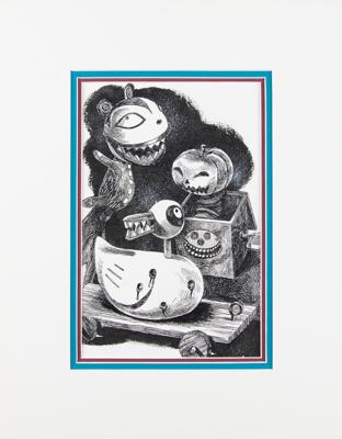 Lot #793 Jack Skellington's evil toys concept drawing from The Nightmare Before Christmas Concept Drawing - Image 2