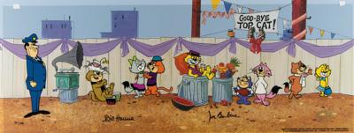 Lot #854 Top Cat limited edition cel signed by Bill Hanna and Joe Barbera Limited Edition Cel - Image 1