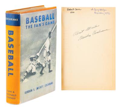 Lot #623 Mickey Cochrane Signed Book - Image 1