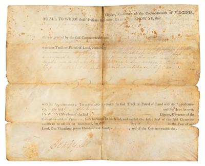Lot #350 Henry Lee Document Signed - Image 1