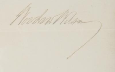 Lot #115 Woodrow Wilson Typed Letter Signed as President - Image 3