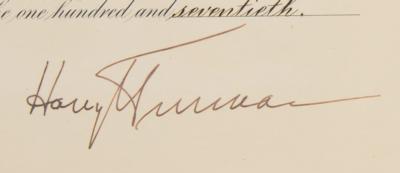 Lot #107 Harry S. Truman Document Signed as President - Image 3