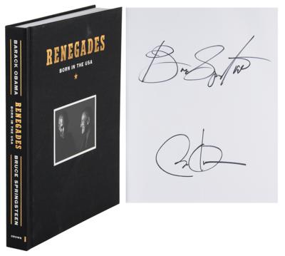 Lot #34 Barack Obama and Bruce Springsteen Signed Book - Image 1