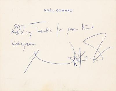 Lot #452 Noel Coward Signature - Image 1