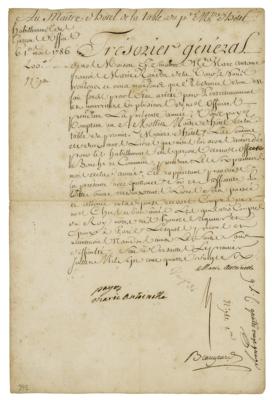 Lot #164 Marie Antoinette Document Signed - Image 1