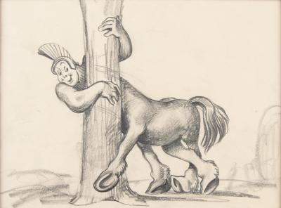Lot #699 Brudus concept production drawing from Fantasia - Image 1