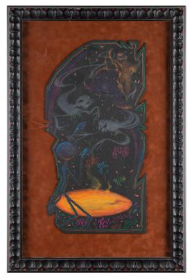 Lot #800 Jack Skellington and Oogie Boogie production concept storyboard painting from Nightmare Before Christmas - Image 2