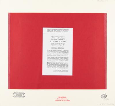 Lot #716 Jiminy Cricket and a seagull production cel set-up from Pinocchio - Image 3