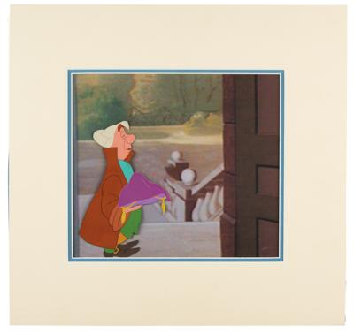 Lot #733 Footman with glass slipper production cel from Cinderella Production Cel - Image 2