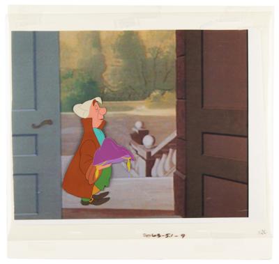 Lot #733 Footman with glass slipper production cel from Cinderella Production Cel - Image 3