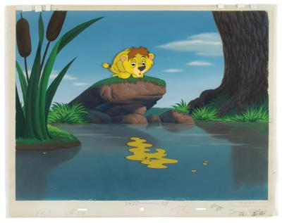 Lot #734 Lambert production cels and key master matching production background set-up from Lambert the Sheepish Lion - Image 2