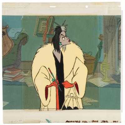 Lot #763 Cruella De Vil production cel and