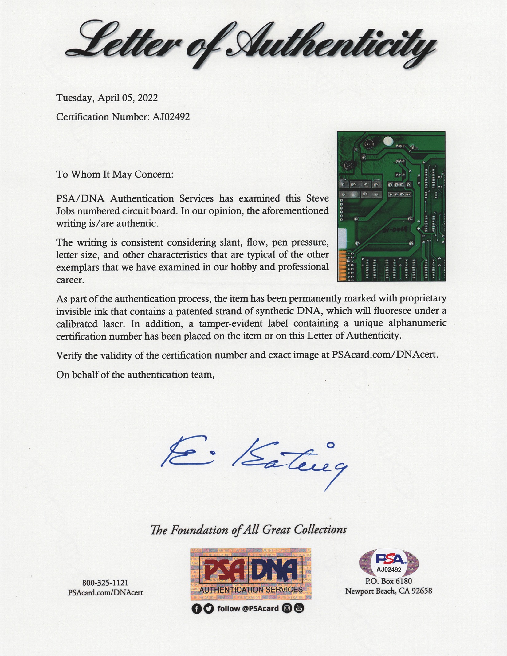 Lot #3035 Apple-1 Computer Hand-Numbered by Steve Jobs - Image 20