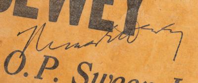 Lot #3011 Harry S. Truman and Thomas Dewey Signed Front Page of the Chicago Daily Tribune Newspaper - Image 4