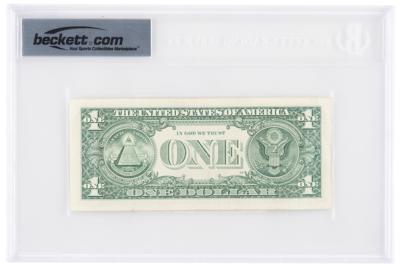 Lot #3037 Elon Musk Signed One Dollar Bill - Image 2