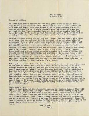 Lot #3015 Pearl Harbor: Lawrence A. Williams Archive - Image 15