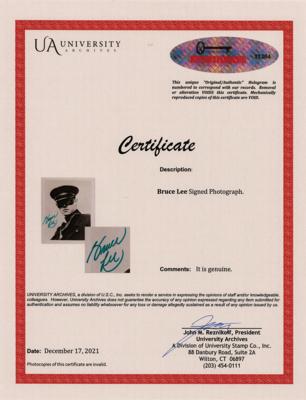 Lot #3044 Bruce Lee Signed Photograph - Image 2