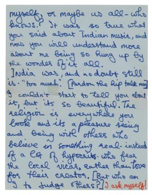 Lot #3047 George Harrison Autograph Letter Signed Twice - Image 2