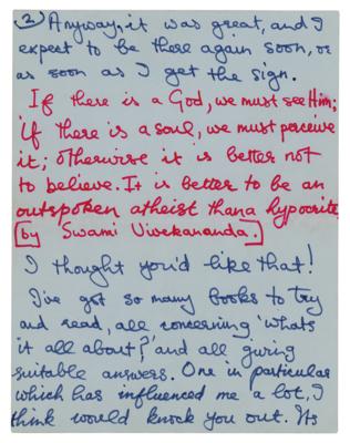 Lot #3047 George Harrison Autograph Letter Signed Twice - Image 3