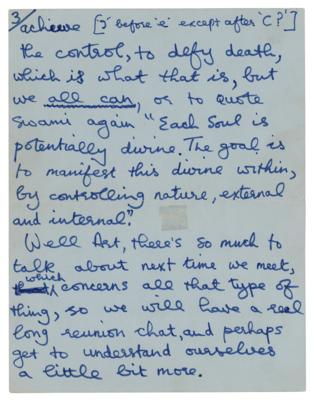 Lot #3047 George Harrison Autograph Letter Signed Twice - Image 5