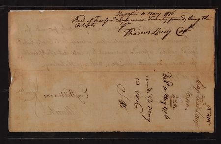 Lot #177 Oliver Ellsworth: Ellsworth orders payment to a captain for raising 