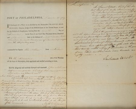 Lot #67 Francis Hopkinson Document Signed - Image 4