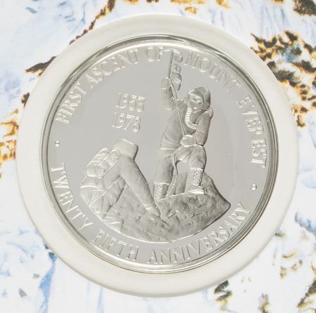 Lot #206 Edmund Hillary and Tenzing Norgay Signed Commemorative Cover - Image 3