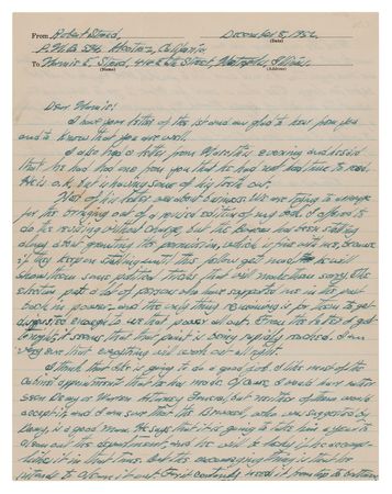 Lot #288 Robert Stroud Autograph Letter Signed - Image 1