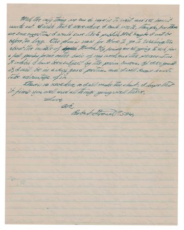 Lot #288 Robert Stroud Autograph Letter Signed - Image 2