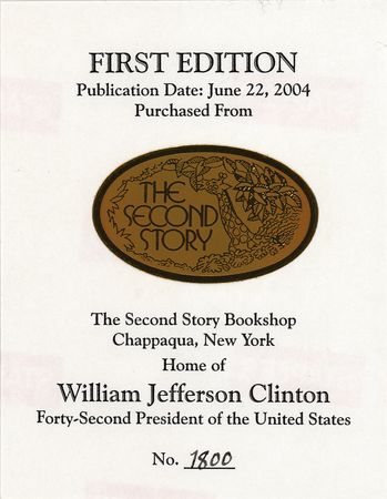 Lot #29 Bill Clinton Signed Book - Image 3