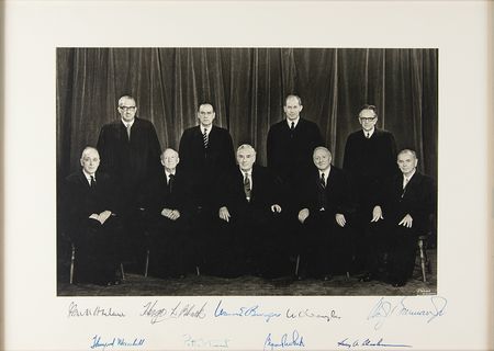 Lot #75 Burger Court Signed Photograph - Image 1