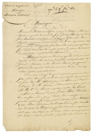 Lot #364 Louis-Gabriel Suchet Letter Signed - Image 1