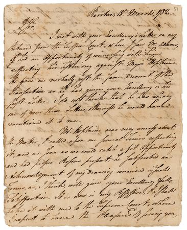 Lot #71 William Paterson Autograph Letter Signed - Image 1