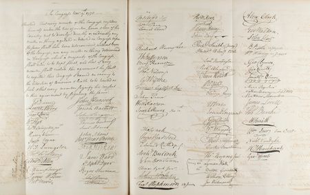 Lot #66 American Archives: Peter Force Print of the 'Continental Congress Agreement of Secrecy of November 9, 1775' - Image 2