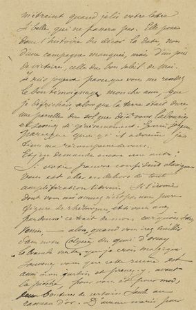 Lot #414 Emile Galle Autograph Letter Signed - Image 2