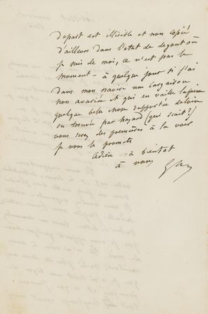 Lot #487 Gustave Flaubert: The Madame Bovary author battles writer's block before beginning his masterpiece: 