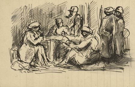 Lot #415 Maximilien Luce Autograph Letter Signed with Sketches - Image 1