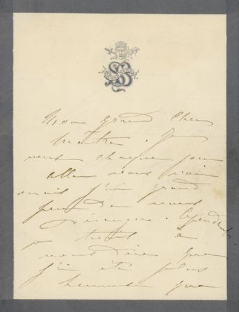 Lot #702 Sarah Bernhardt Autograph Letter Signed - Image 1