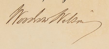 Lot #64 Woodrow Wilson Document Signed as President - Image 2