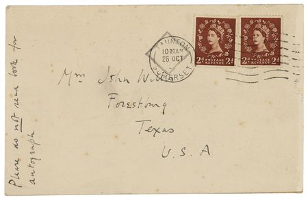 Lot #497 Evelyn Waugh Signed Photograph - Image 2