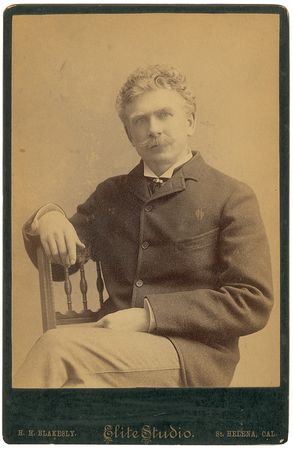 Lot #482 Ambrose Bierce Signed Photograph - Image 1
