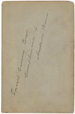 Lot #482 Ambrose Bierce Signed Photograph - Image 2