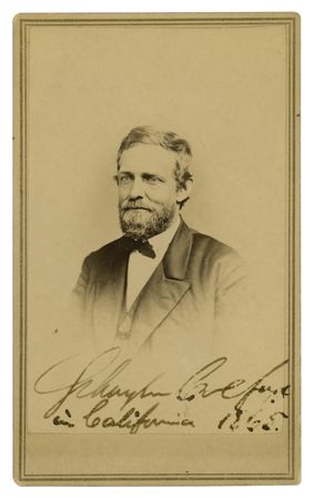 Lot #160 Schuyler Colfax Signed Photograph - Image 1