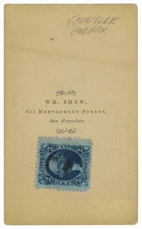 Lot #160 Schuyler Colfax Signed Photograph - Image 2