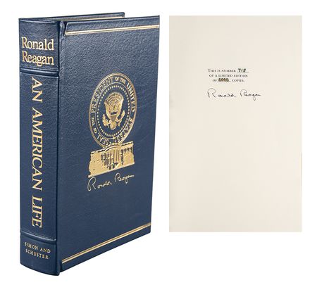 Lot #16 Ronald Reagan Signed Book - Image 1